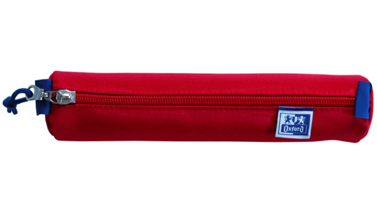 Pennenetui Oxford rond rood