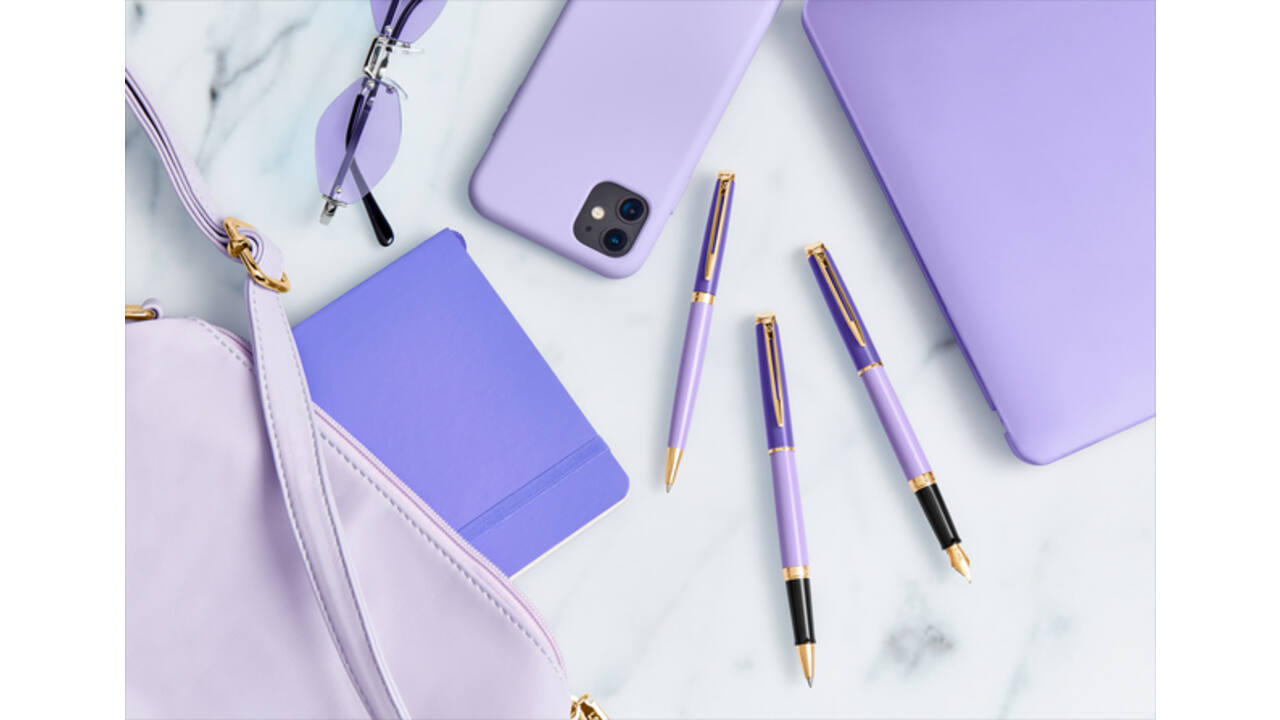 Rollerpen Waterman Hémisphère Colour Blocking purple GT fijn