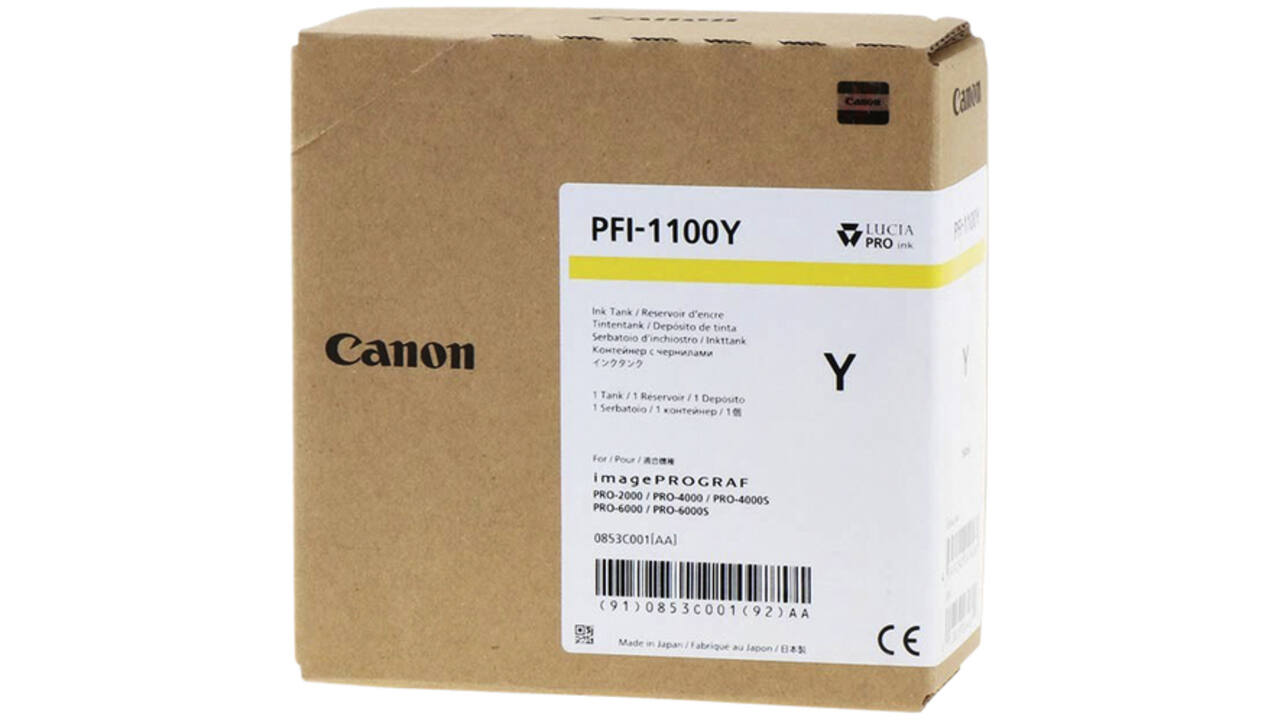 Inktcartridge Canon PFI-1100 geel