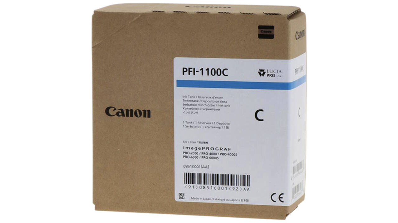 Inktcartridge Canon PFI-1100 blauw
