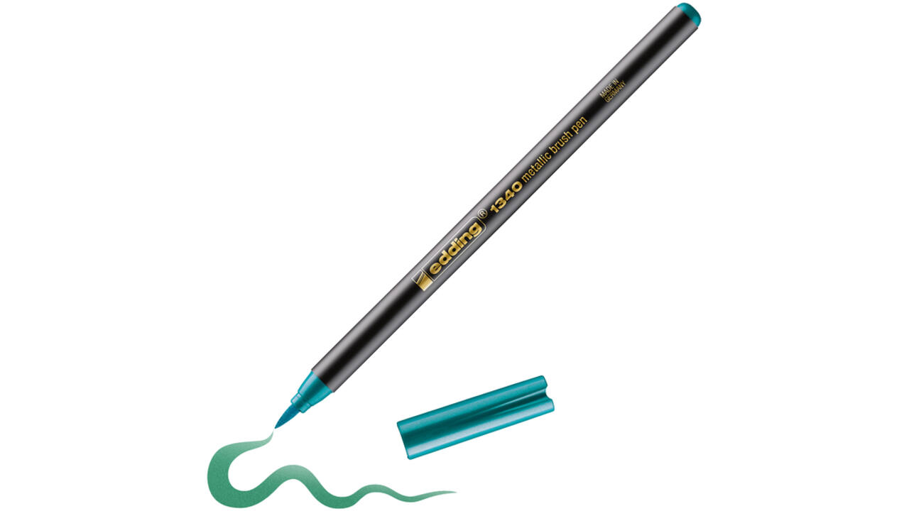 Brushpen edding 1340 metallic groen