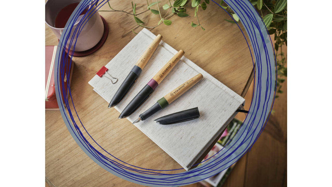 Vulpen STABILO Grow medium mosgroen/eiken