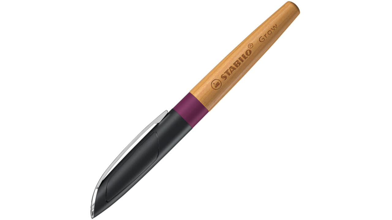 Vulpen STABILO Grow medium pruimenrood/kersen