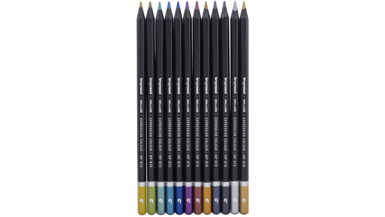 Kleurpotlood Bruynzeel 12 stuks metallic kleuren