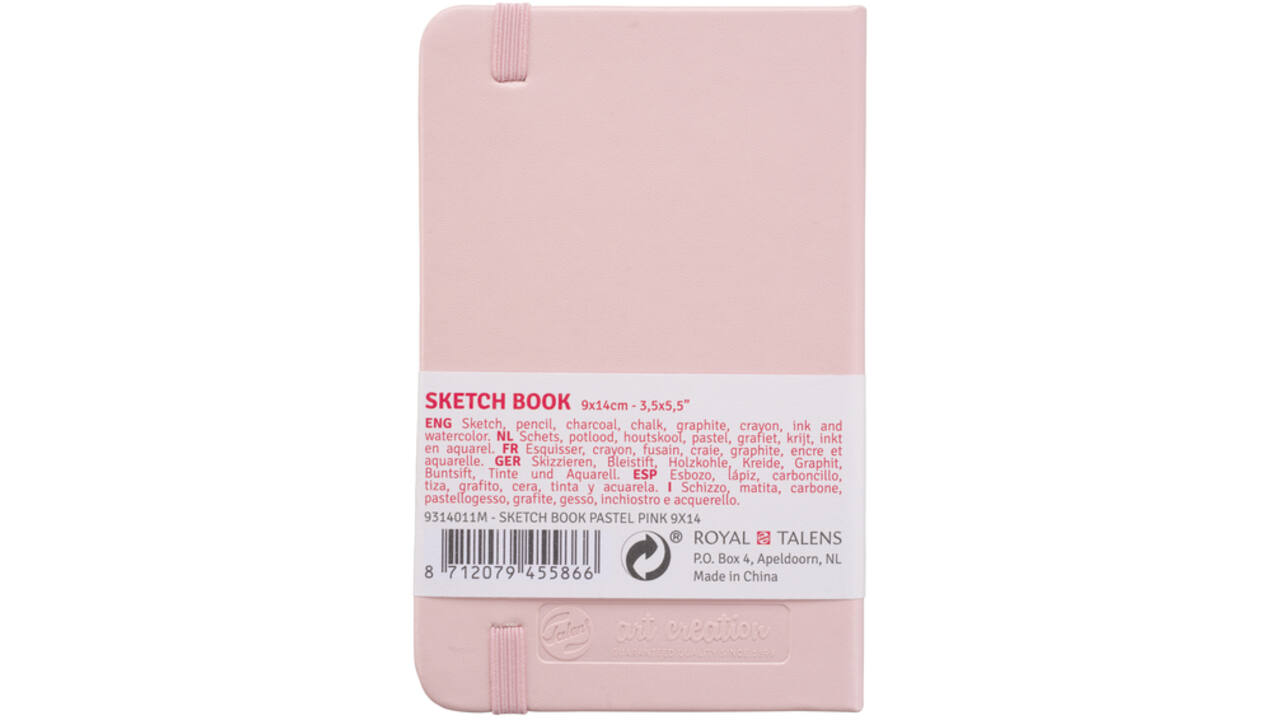 Schetsboek Talens Art Creation roze 9x14cm 140gr 80vel