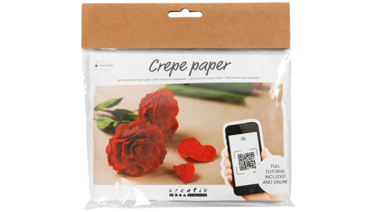 Crêpepapier Creativ Company DIY rozen