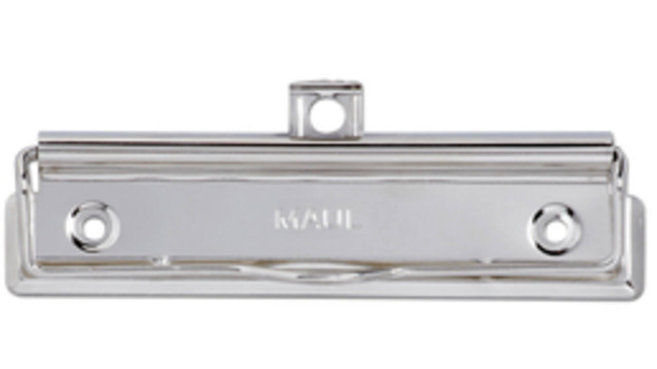 Papierklem MAUL Beugelklem staal 120mm zilver
