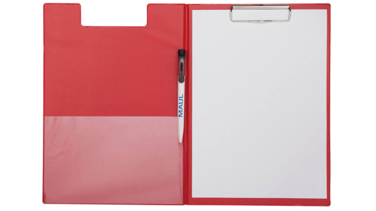 Klembordmap MAULpoly A4 staand PP-folie rood