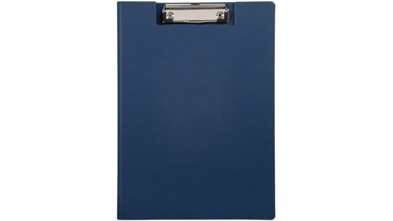Klembordmap MAULbalance A4 versterkt karton rug 8mm blauw