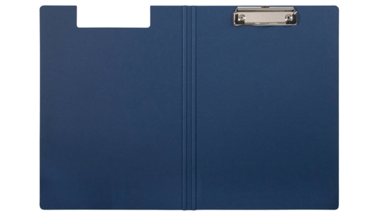 Klembordmap MAULbalance A4 versterkt karton rug 8mm blauw