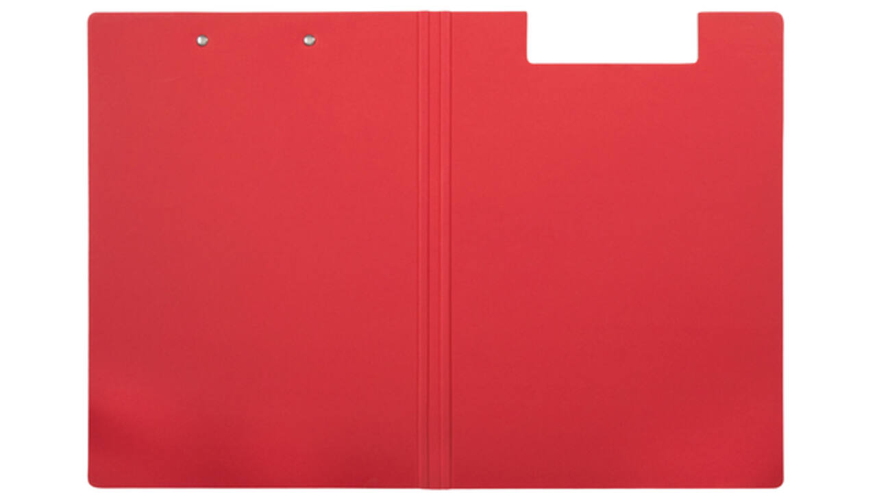 Klembordmap MAULbalance A4 versterkt karton rug 8mm rood