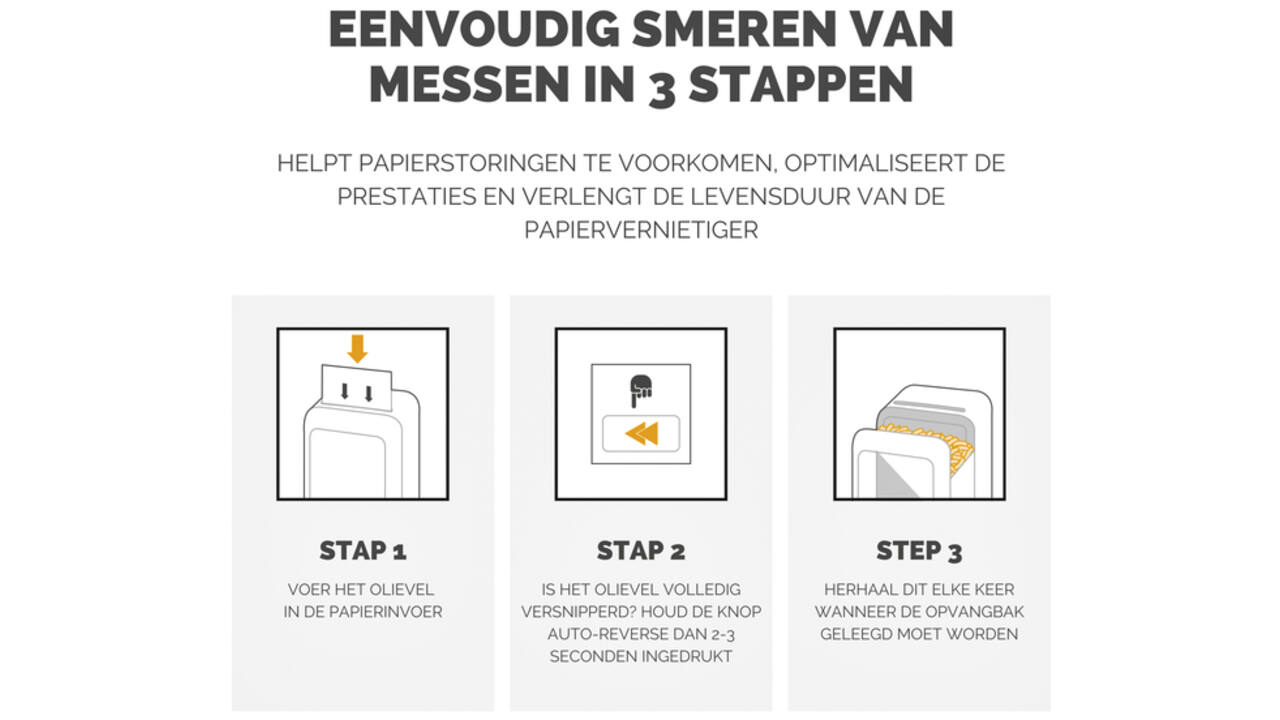 Olievellen voor papiervernietiger Fellowes Powershred Performance+