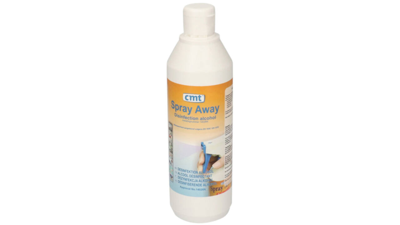 Desinfectie CMT Spray-Away alcohol 500ml exclusief verstuiver