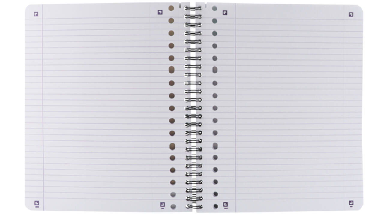 Collegeblok Oxford School A5+ lijn 17-gaats 160 pagina's 80gr voordeelpak assorti 3 stuks