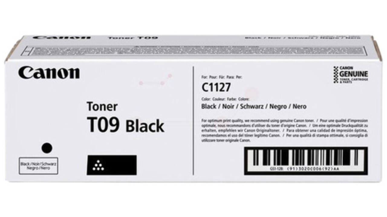 Tonercartridge Canon T09 zwart