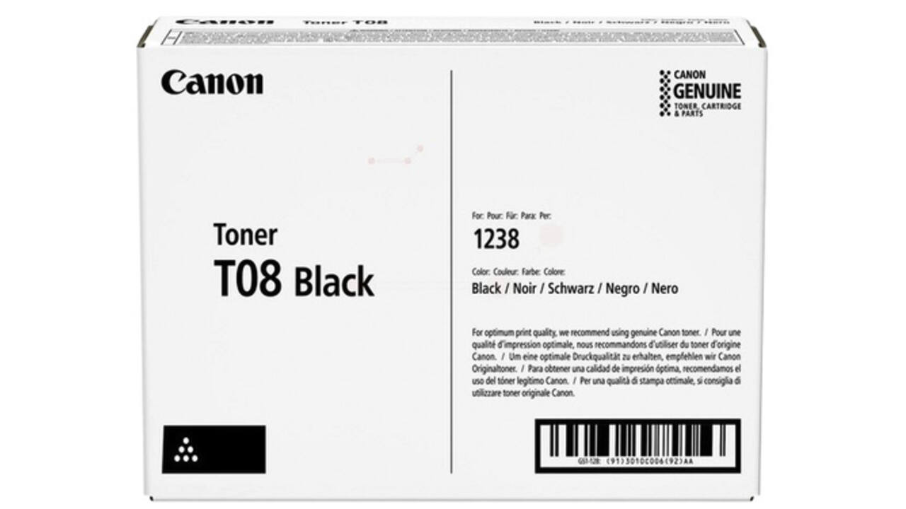 Tonercartridge Canon T08 zwart