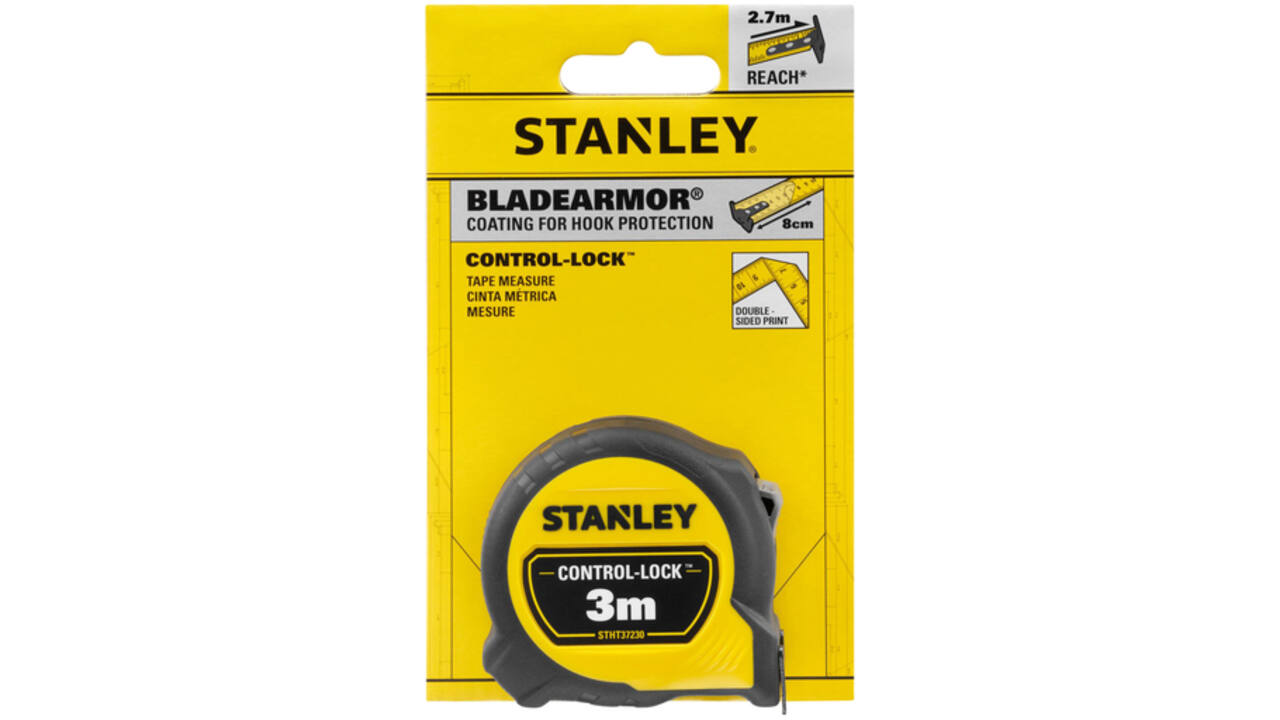 Rolmaat Stanley Control-Lock 3 meter 19mm