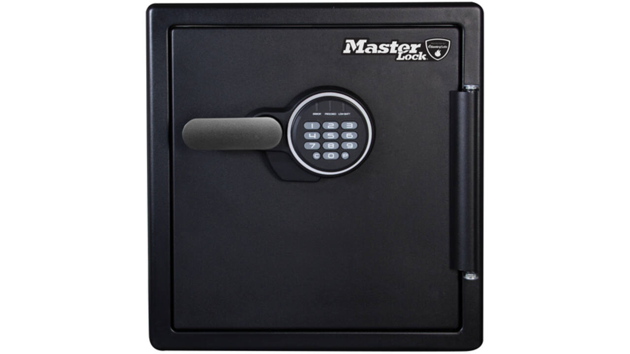 Kluis MasterLock brandvrij en waterdicht electronisch combi-slot XL zwart ZA43