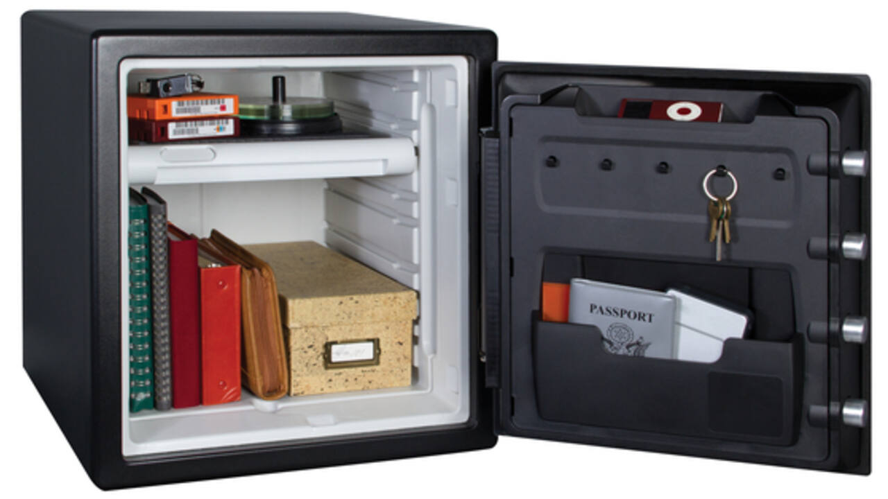 Kluis MasterLock brandvrij en waterdicht electronisch combi-slot XL zwart ZA43