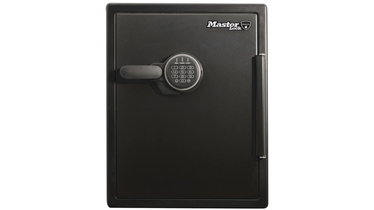 Kluis MasterLock brandvrij en waterdicht electronisch combi-slot XXL zwart ZA62