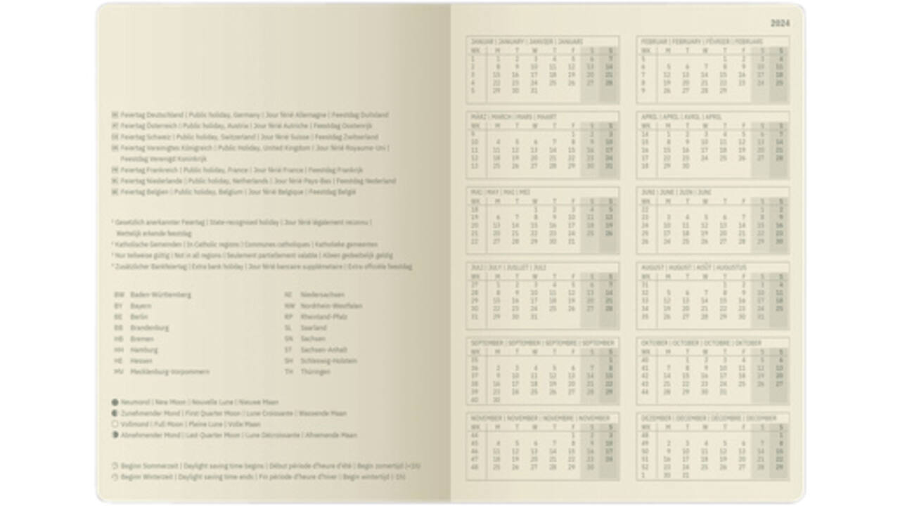 Agenda 2024 Sigel Conceptum A5 7dagen/2pagina's taupe