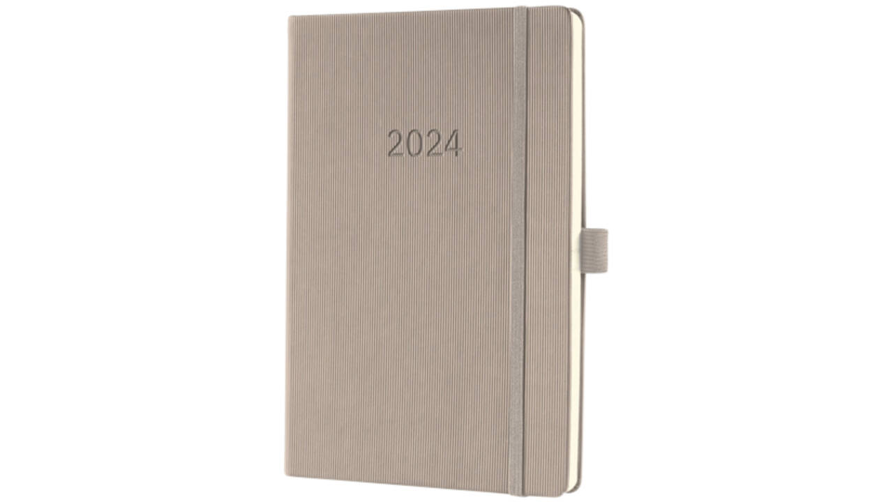 Agenda 2024 Sigel Conceptum A5 7dagen/2pagina's taupe