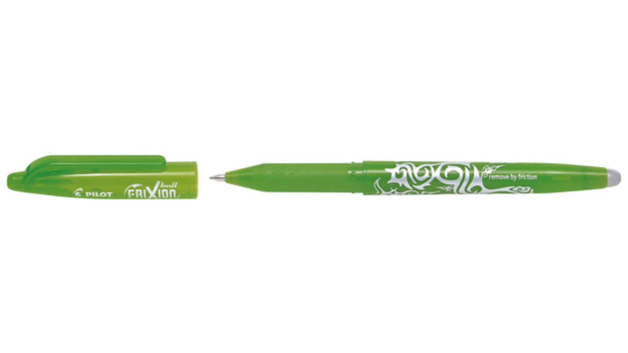 Rollerpen PILOT friXion medium lichtgroen blister à 1 stuk