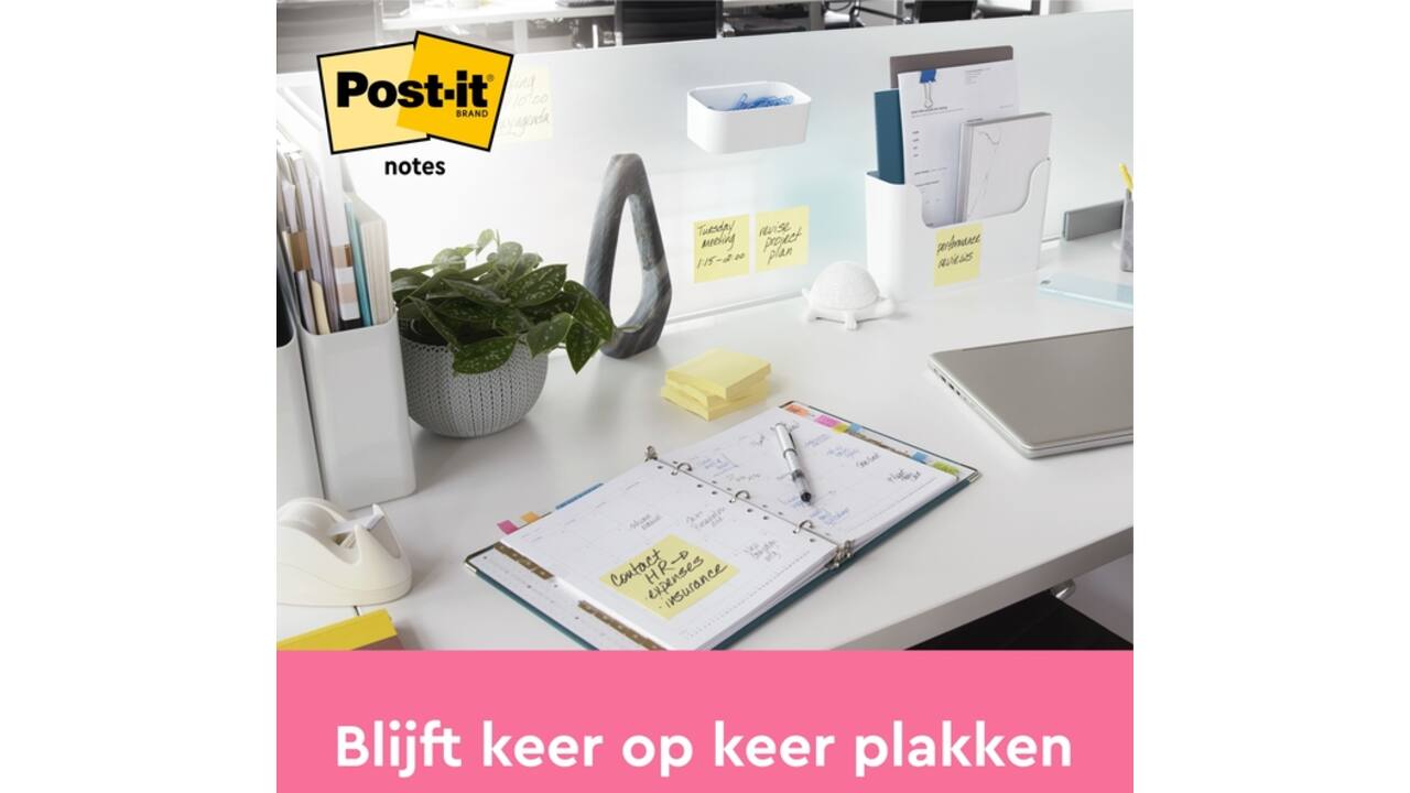 Memoblok Post-it Z-Note R350 76x127mm geel