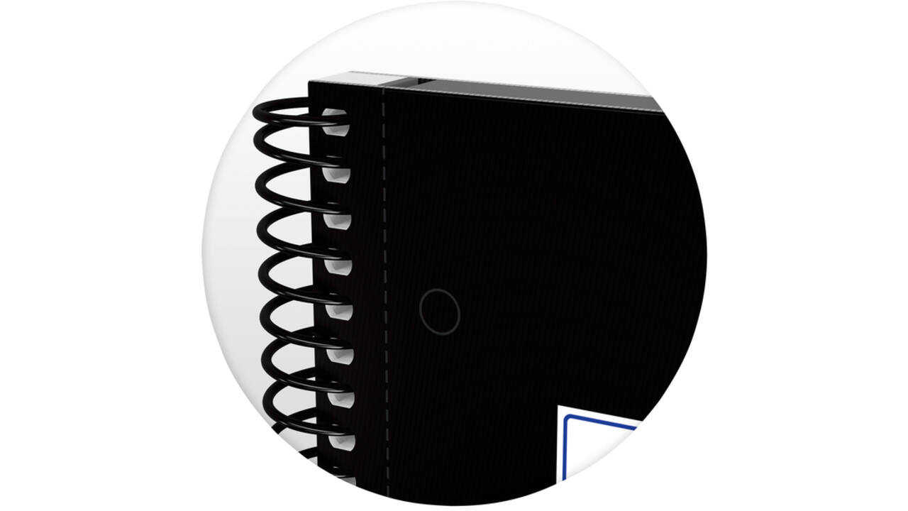 Notitieboek Oxford Classic Europeanbook A4+ 4-gaats ruit 5x5mm 80vel zwart
