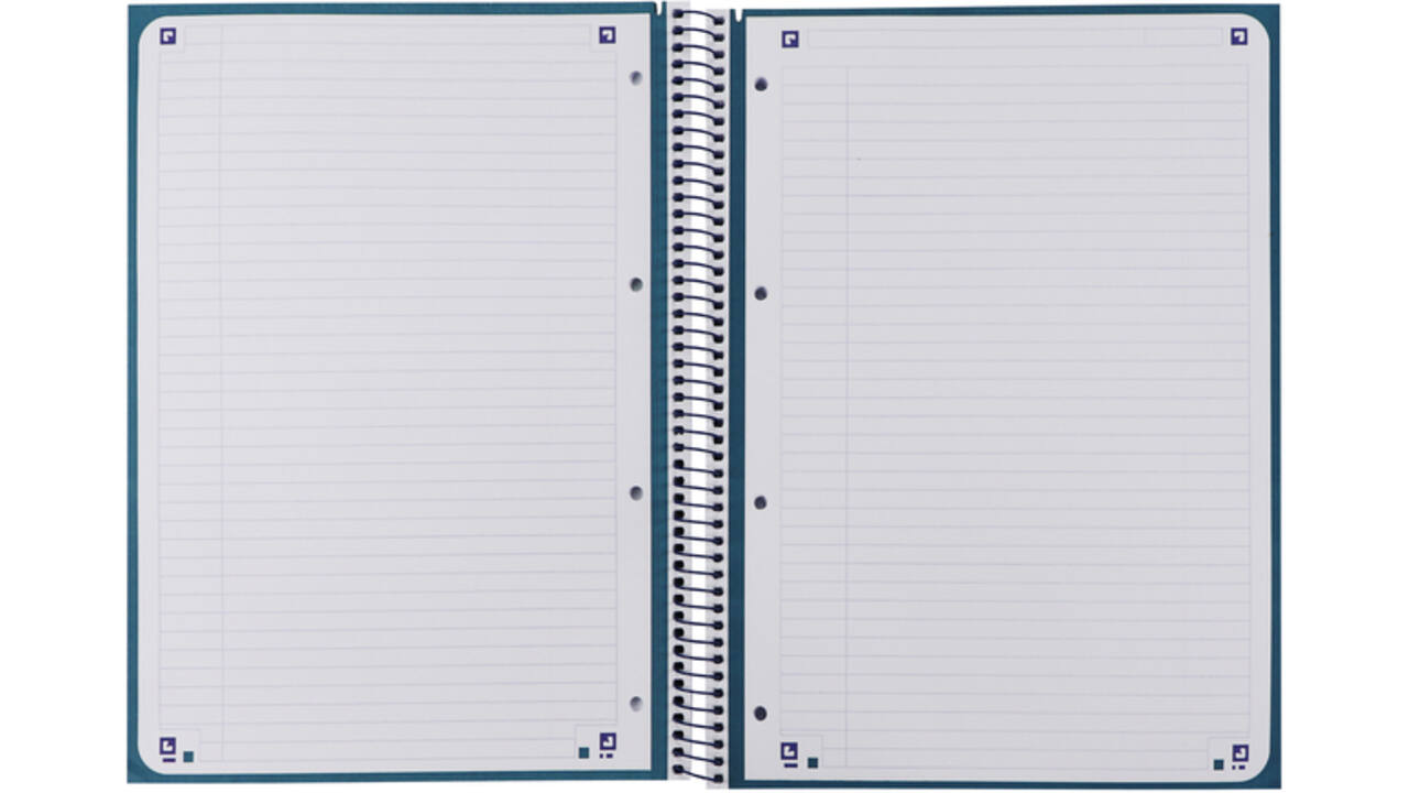 Notitieboek Oxford Classic Europeanbook A4+ 4-gaats lijn 80vel donkerblauw