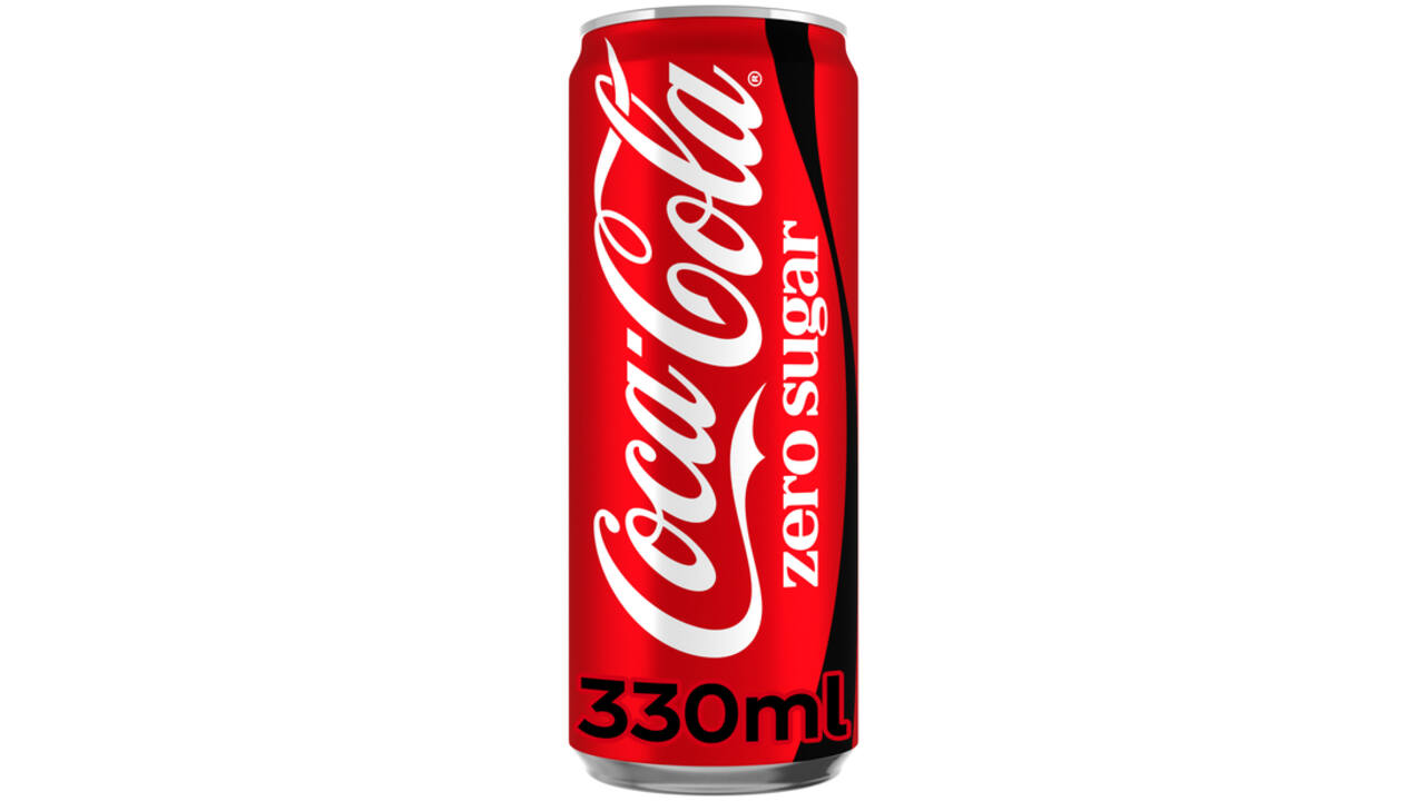 Frisdrank Coca Cola zero blik 330ml