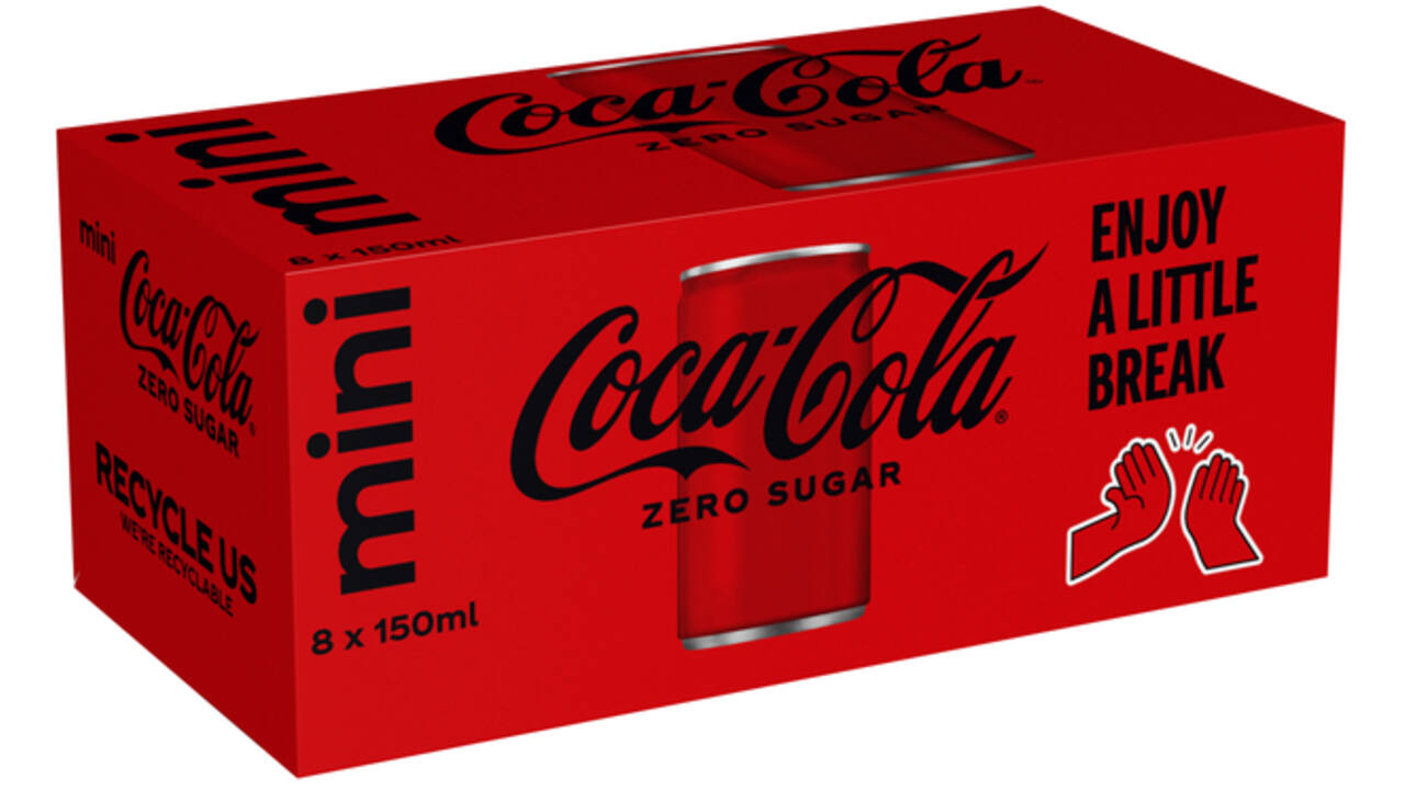 Frisdrank Coca Cola zero blik 150ml