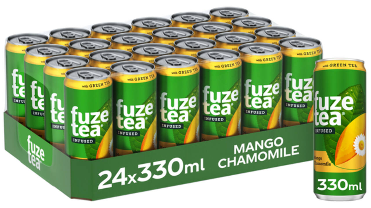 Frisdrank Fuze Tea Green Tea mango chamomile blik 330ml