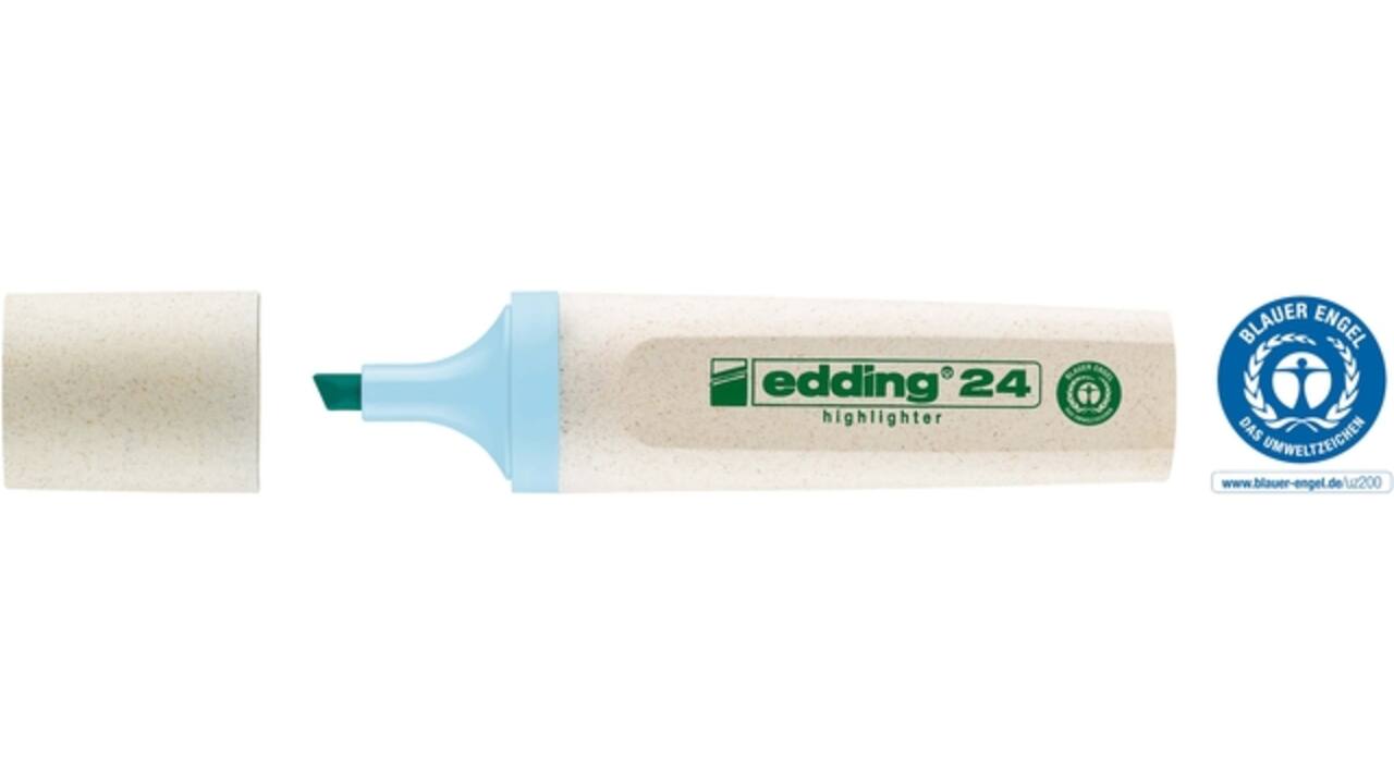 Markeerstift edding 24 Ecoline pastel blauw