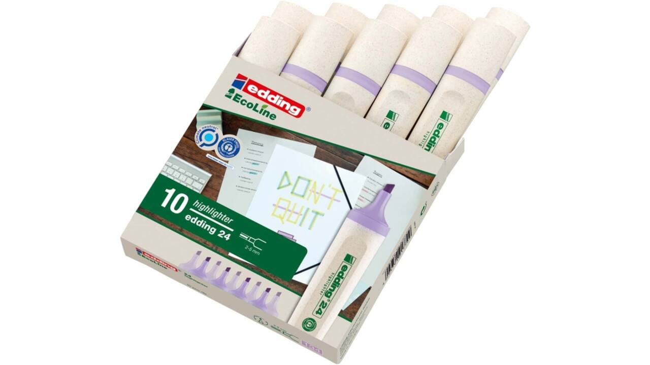 Markeerstift edding 24 Ecoline pastel violet