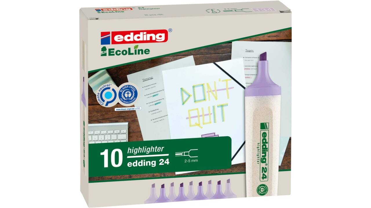 Markeerstift edding 24 Ecoline pastel violet