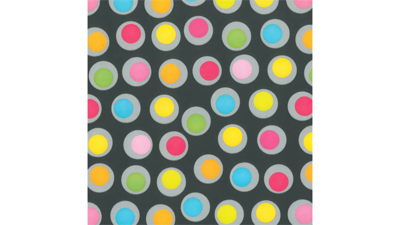 Inpakpapier Special Wrap 200mx70cm spring rounds assorti