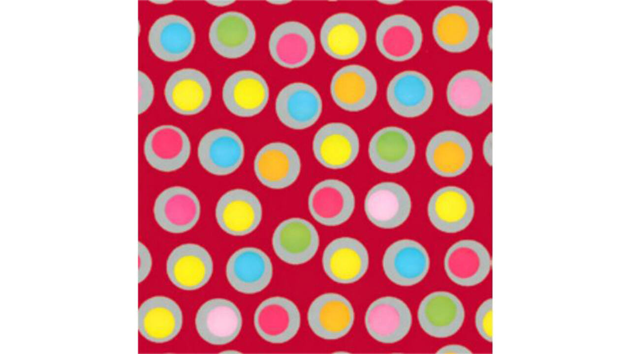 Inpakpapier Special Wrap 200mx70cm spring rounds assorti