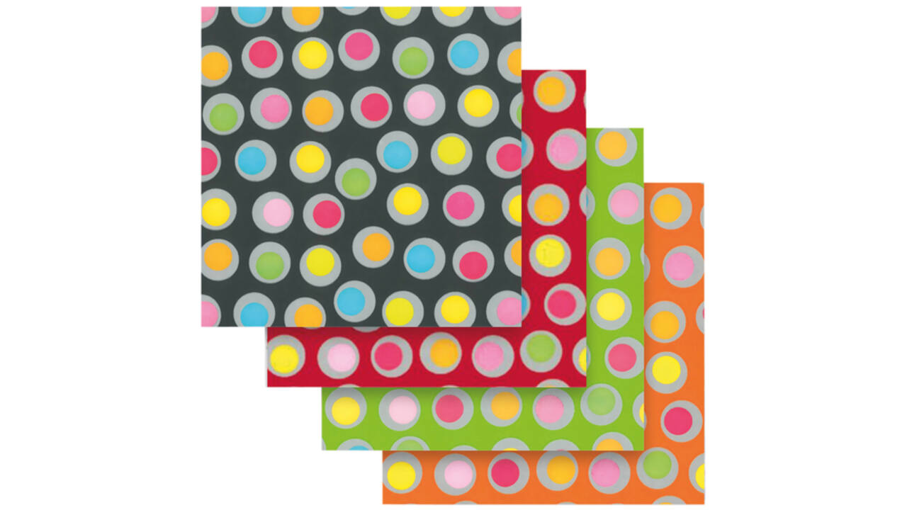 Inpakpapier Special Wrap 200mx70cm spring rounds assorti