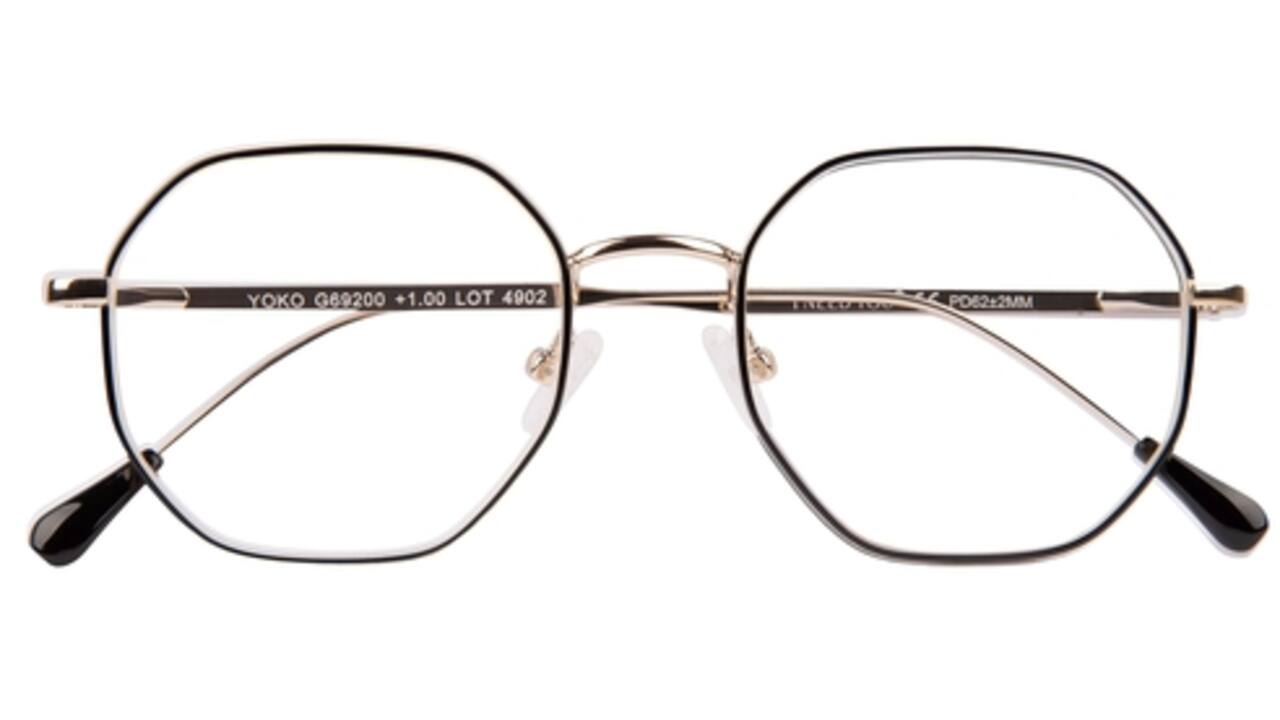 Leesbril I Need You +2.50 dpt Yoko zwart-goud