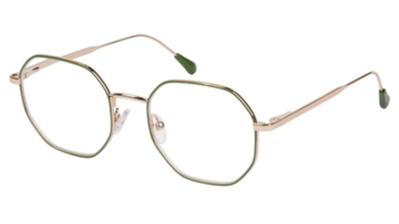 Leesbril I Need You +2.00 dpt Yoko groen-goud
