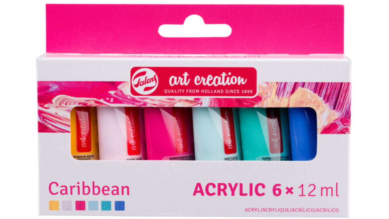 Acrylverf Talens Art Creation Caribbean 12ml set à 6 kleuren