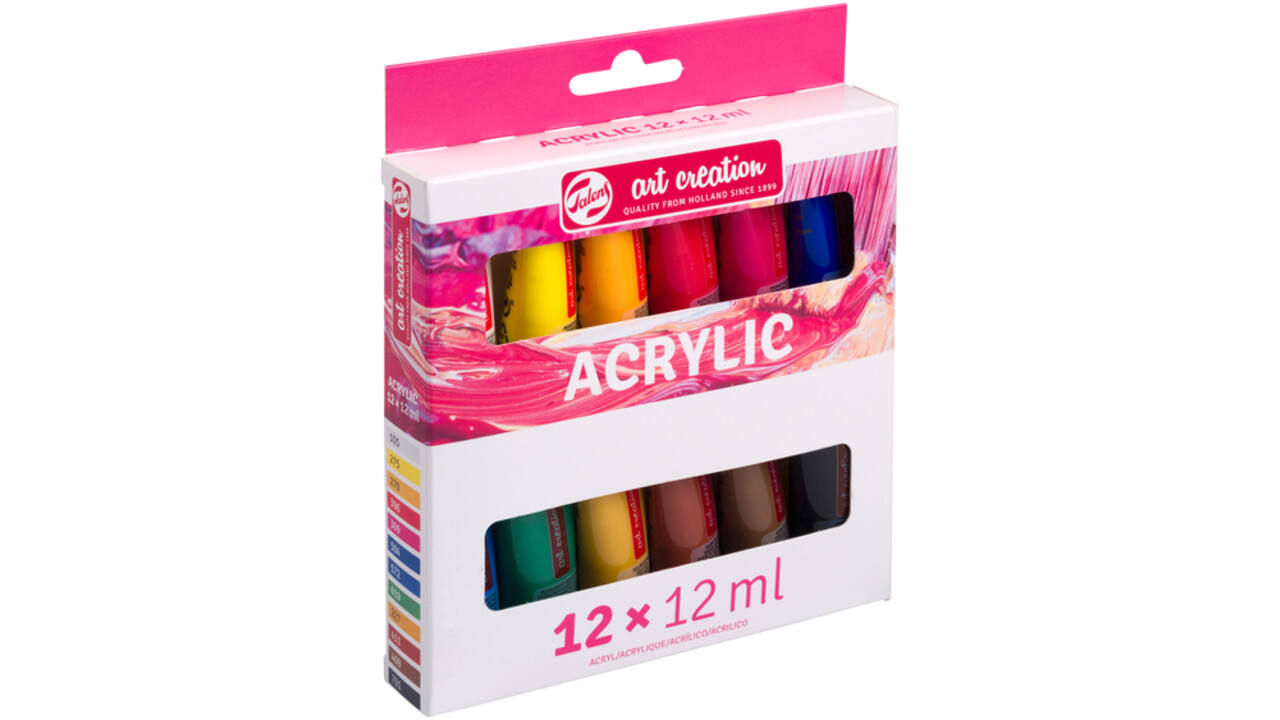 Acrylverf Talens Art Creation 12ml set à 12 kleuren