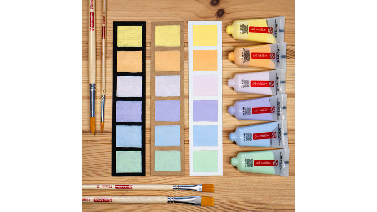 Acrylverf Talens Art Creation Pastel 12ml set à 6 kleuren