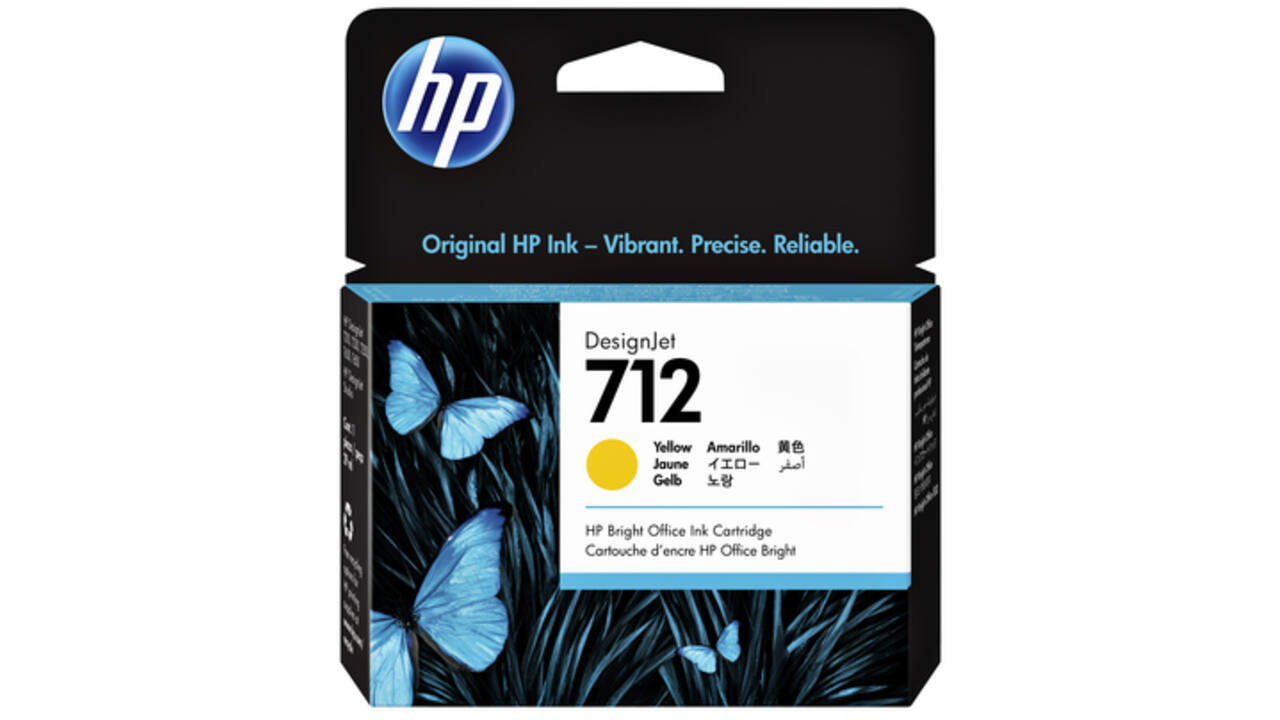 Inktcartridge HP 712 3ED69A geel