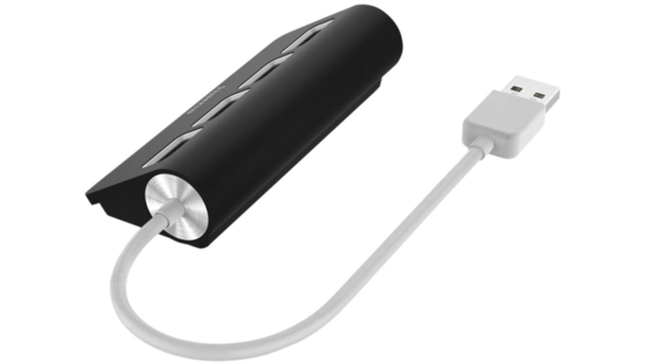 Hub Hama 4-poorts USB 2.0 zwart