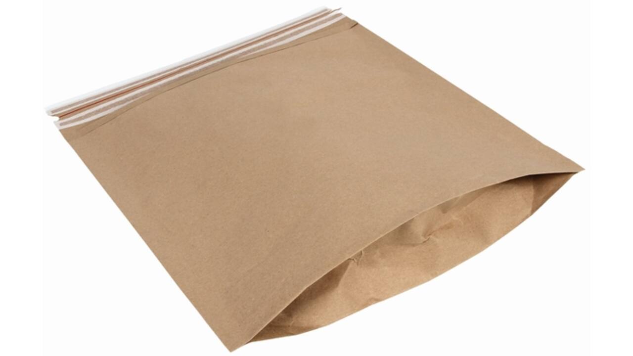 Sendbag verzendverpakking IEZZY 34/38 x 44 + 9,5cm bruin