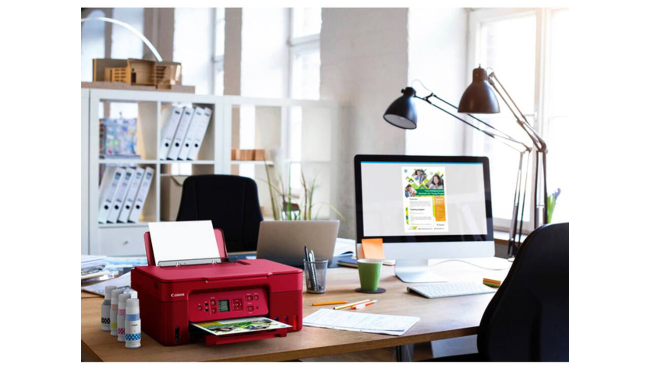 Multifunctional inktjet printer Canon PIXMA G3572 rood