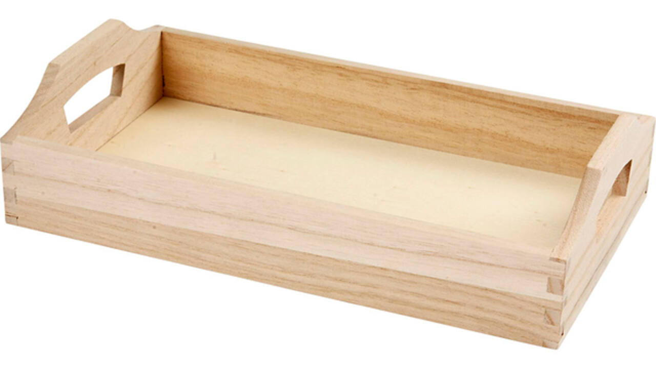 Dienblad Creativ Company hout 30x17x5cm