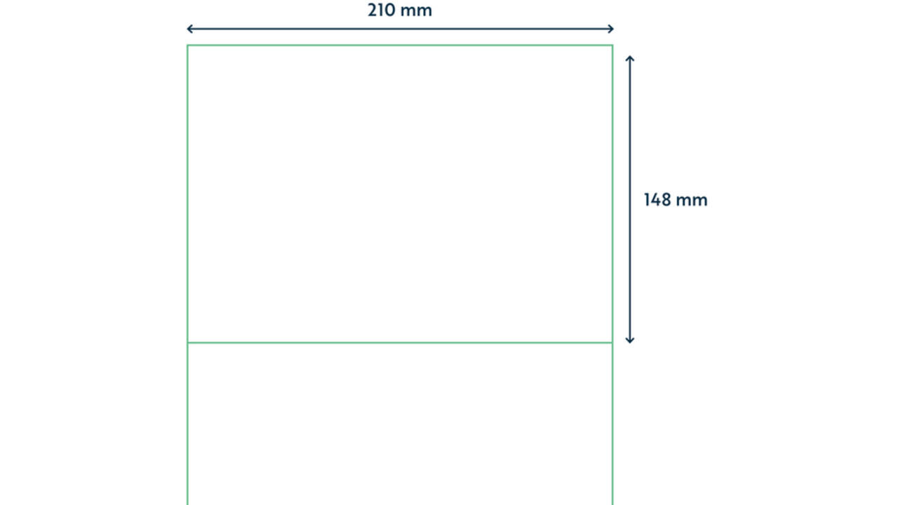 Etiket Qbasic A4 1.000 vel 210x148mm 2000 labels